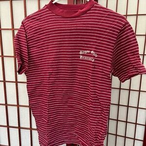 Vintage Oregon State University OSU Beavers Striped Shirt Maroon Size S/M